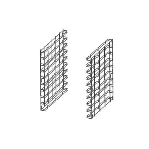 Tray support kit, GN 1/1, 14 positions, model KGN141L