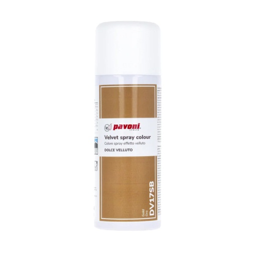 VELVET SPRAY - Златист хранителен оцветител без Е171, 400 ml