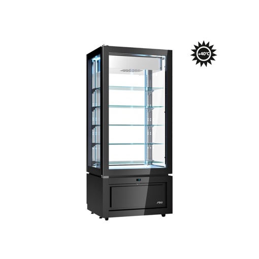 Vertical refrigerated display cabinet, -22 / +5°C, 80,5x64,5x184 cm, Luxor Black, model KD8ATSX