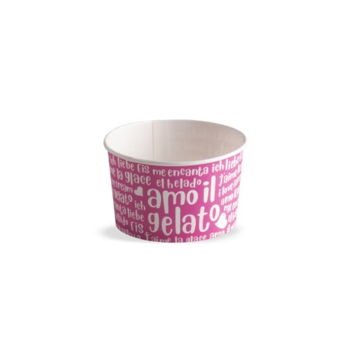 Vicces fagylaltos doboz, Ø 7,3 x H 4,7 cm, 120 ml, 57 db-os szett