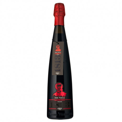 Вино Terre Verdiane 1813 Lambrusco Червено Полусладко - Cantine Ceci - 0.75 Л