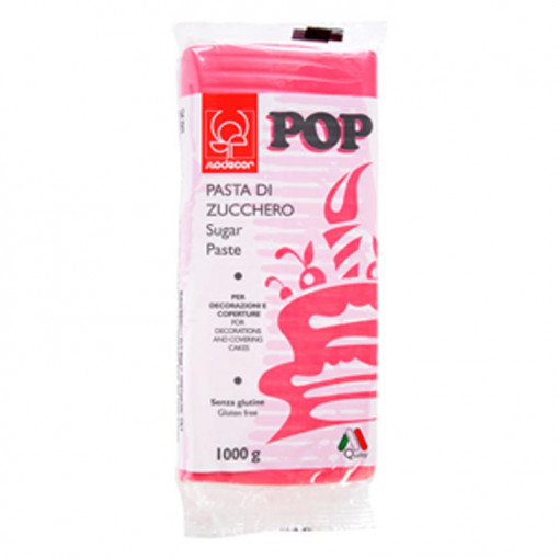 Захарна паста Pop Fuchsia, за покрития и декорации, без азотни оцветители, 1 кг Modecor