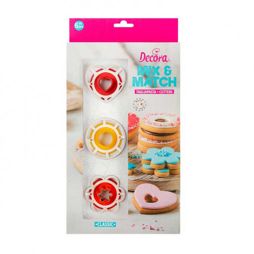 Комплект от 6 резачки Mix &amp; Match Ø 3 и 6 x H 2,2 cm