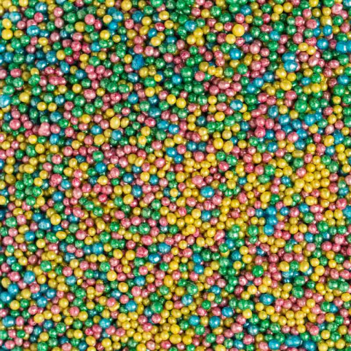 Метални перли ColourMix Metallic Sugar Pearls Ø 2 мм, 1 кг