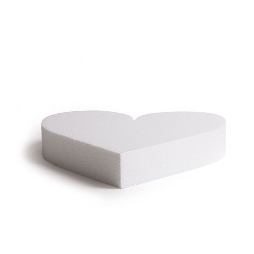 Полистиренова форма за сърце R 30 x H 5 cm