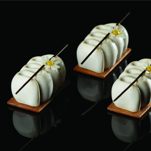 Силиконова форма за обръщане, еднопорционна 8 x 4,6 x h 3,8 cm, 100 ml, 15 кухини
