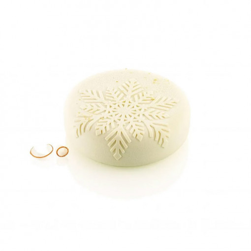 Силиконова форма за торта 3D Снежинки Ø 17 x H 5,3 cm, 1100 ml