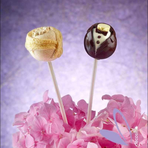 Силиконова форма LolliPops Miri Ø 3 cm, 6 броя