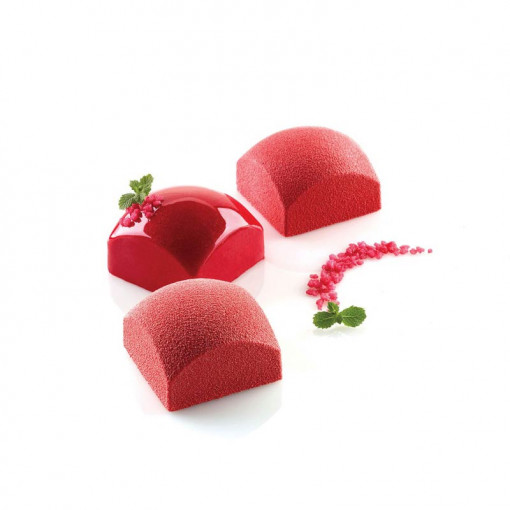 Силиконова форма Square Sphere 6 x 6 x H 3,9 cm, 8 кухини, 110 ml