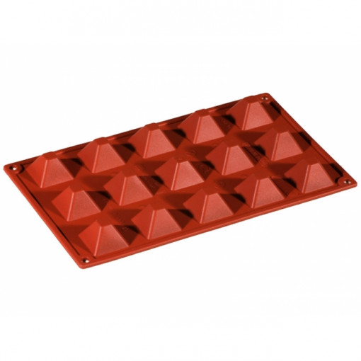 Силициева пирамида с форма 3.6x3.6xh2.2cm, 15 кухини