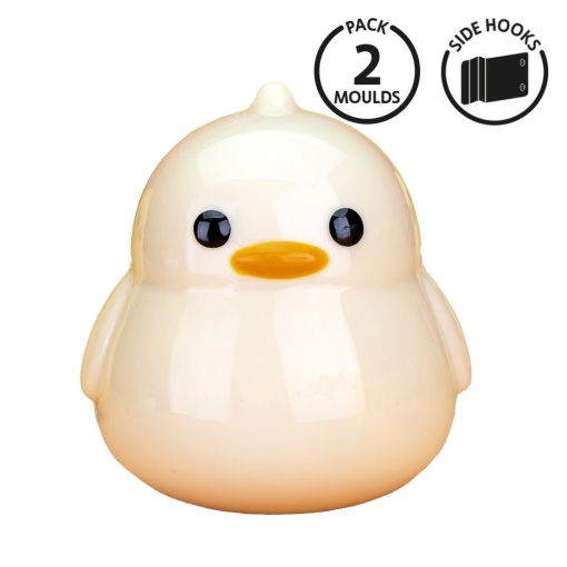 3D Chocolate mould, Rigid Plastic with Clamp, Size 7.3 x 7.3 x H 8 cm, 70 gr