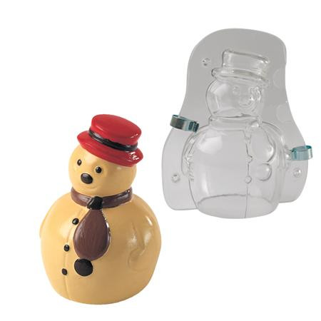 3D Snowman - Plastic Matte Rigid Plastic Fixing Clamps