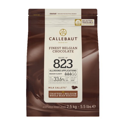823-as tejcsokoládé recept 33,6% Barry Callebaut, 2,5 kg, 2,5 kg