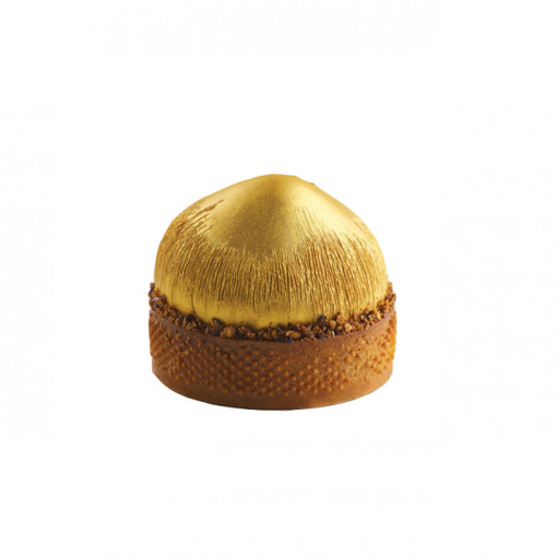 Aluna/Nuca Кокосов орех, Ø6xH3,5cm - Силиконова форма Noisette за единична порция, 20 кухини