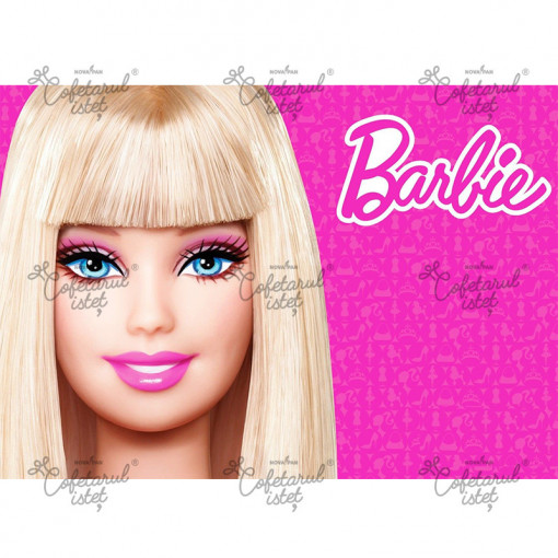 Barbie printed waffle Barbie Model 3, A4 - Confectioner Istet