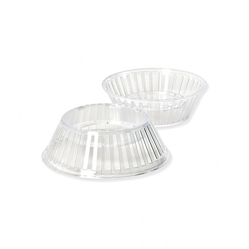 Baze csokoládétojás 250 gr, átlátszó műanyag, Ø8.7xH3cm, 10 db-os készlet
