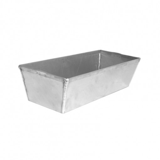 Chec Tray, Cozonac Flared Edges, 26 x 10 x H 7.5 cm, Welded Aluminium