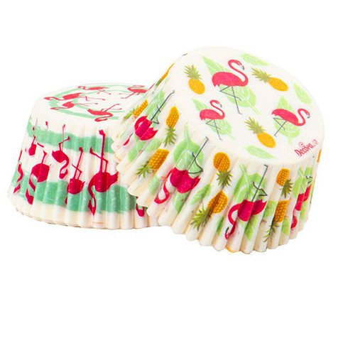 Chese L Flamingo paper, R 5 x H 3.2 cm, 36 pcs
