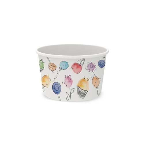 Cupe Inghetata Carton Balloons, Ø 9.4 x H 6.4 cm, 290 ml, Set 55 buc