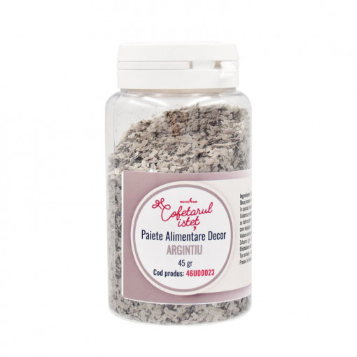 Decor Food Pastels Silver Pearlescent Azo Free, 45 gr
