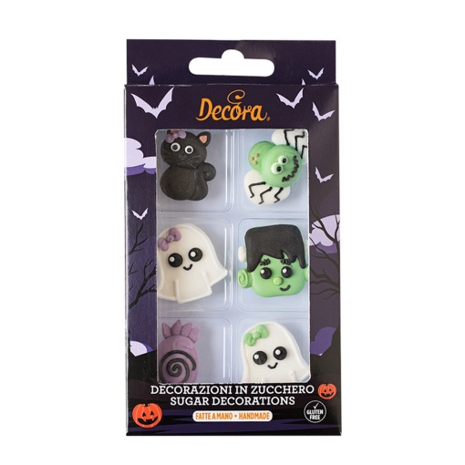 Decor Sugar - Frankenstein Figurines Ø 3.5 - 4.5 cm, 6 models, 6 pieces