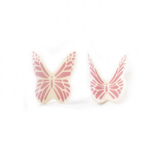 Decoratiuni de Ciocolata Alba Fluture Dobla, 3.5x3 cm, 290 gr, 120 Buc