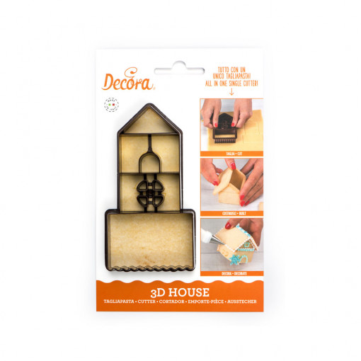 Decupator Пластмасов декупатор 3D 3D къщичка за игра, 5,5 x 4,5 x H 5 cm