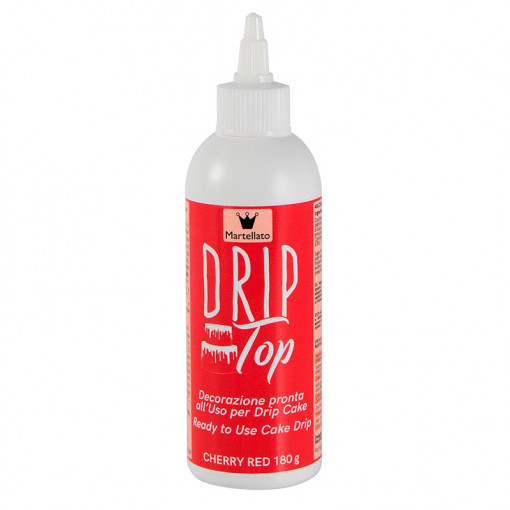 DripTop Icing Piros, Felhasználásra kész, 180 gr