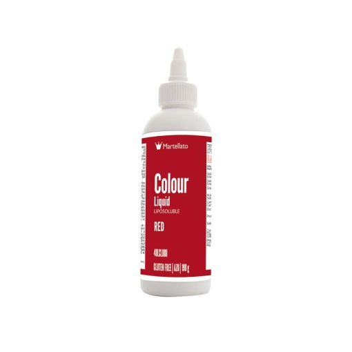 Folyékony zsírban oldódó ételfesték, piros, 190 ml