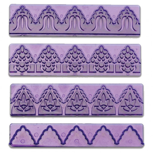 Marker Marker with 3 Markers, 14 x 3.5 cm, Set of 4 pcs