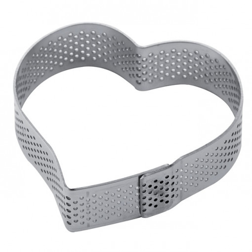 Microperforated Heart Pie Frame, 7.4x6.2xH2cm - Img 1