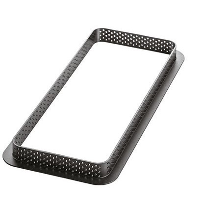 Mikroperforált hőre lágyuló műanyag keret 26,5 x 10,5 x h 2 cm, téglalap alakú