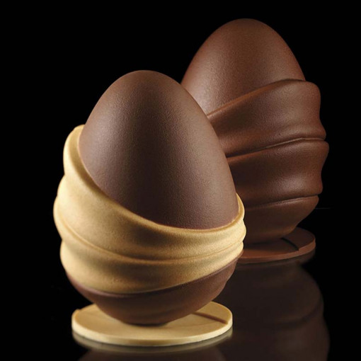 Or Paste Ø 15 x H 20 cm, Matrite Plastic Set 2 Subjects Chocolate