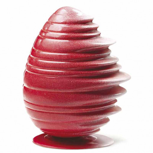 Organic Paste Ø 13.5 x H 21.5cm, Set Matrite Plastic 2 Pieces Chocolate