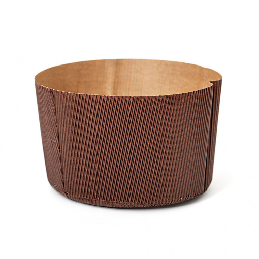 Panettone Baking Tin Ø16xH11cm - 1 Kg, Heat Resistant Cardboard, Set of 5 Pieces