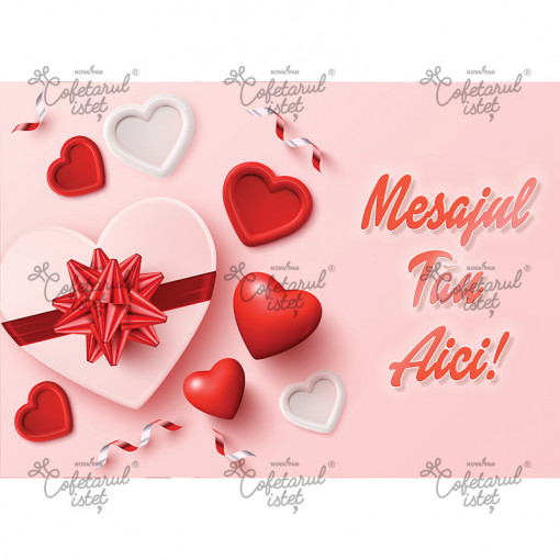 Personalised Printed Sugar Paste Personalised Sugar Paste Model 5 Love, A4 - Confectioner Istet