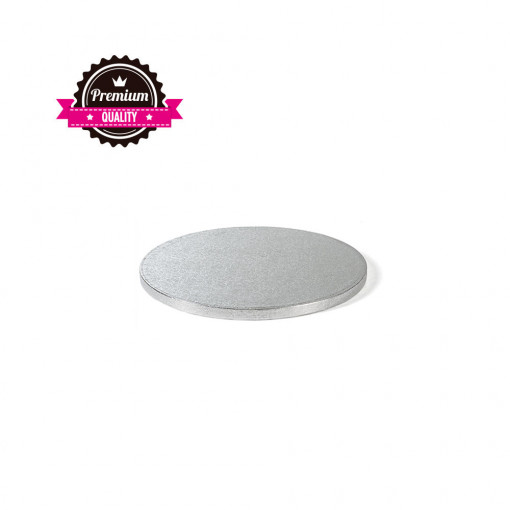 Platou Tort Rotund Argintiu, Ø 20 x H 1.2 cm