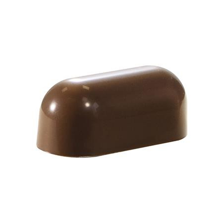 Polikarbonát forma Modern Range 25 csokoládé praliné, 4.05 x 1.8 x H 1.6 cm, 10 gr, 4.05 x 1.8 x H 1.6 cm, 10 gr