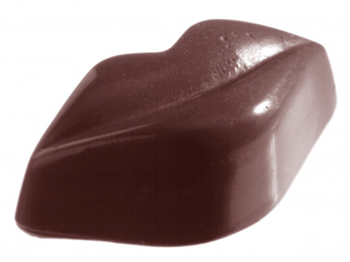 Polycarbonate mould Lips 32 Chocolate Pralines, 4.9 x 2.6 x H 1.7 cm, 15 gr