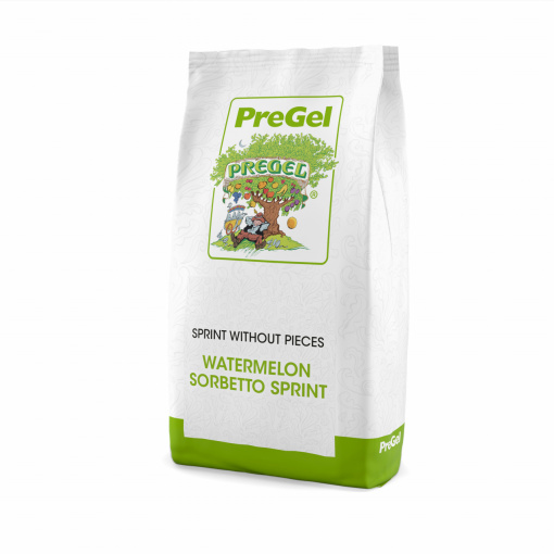 Premix Artisanal/Soft Cold Process Ice Cream, SPRINT görögdinnye Sorbetto PreGel, 1,2 kg