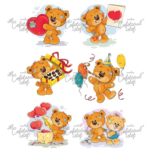 Printed Sugar Paste Birthday Kids, 6 Decorations Ø 7 - 9 cm, A4 - Confectionary Istet