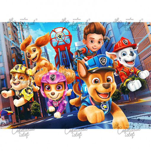Printed waffle Puppy Patrol Model 2, A4 - Confectioner Istet