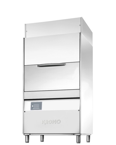 Professional Dishwasher with Granules for Trays and Utensils