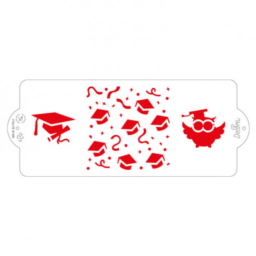 Sablon műanyag oldalsó dekoráció Laureat, 25 x 10 cm