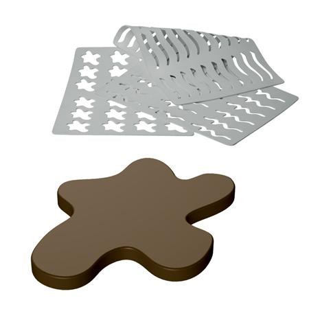 *Sablon Silicon 30 dec. Chocolate Pete, 39x29 cm