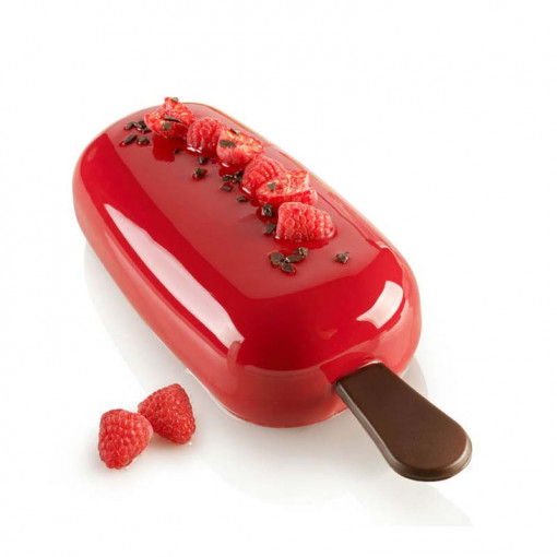 Silicon 3D Ice Cream Cake Tin 18.5 x 9.5 x h 5.8 cm, 765 ml