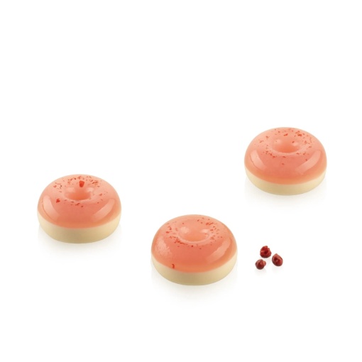 Silicon Donuts mould Ø 3.4 x H 1.6 cm, 18 cavities x 12 ml