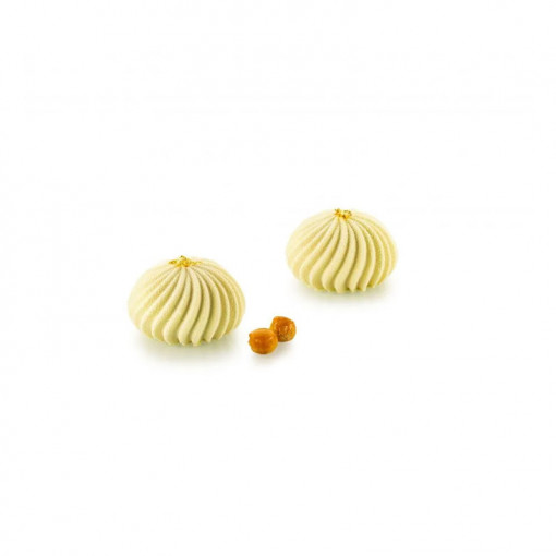 Silicon Mini Wave mould Ø 7.3 x H 4 cm, 6 cavities, 105 ml