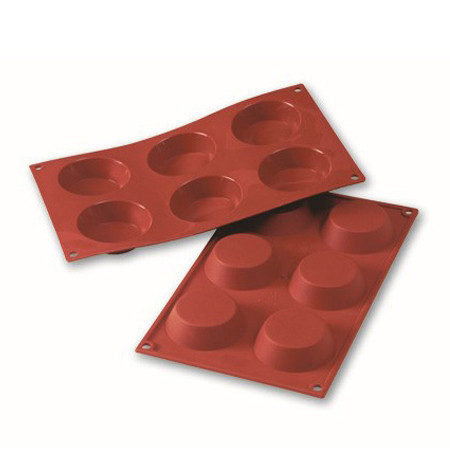 Silicon mould Tarte Mignon Ø7xh2cm, 6 cavities