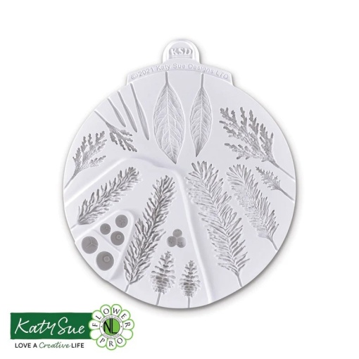 Silicon Mullage Winter Decorations with Fir Trees, Plants and Fruit